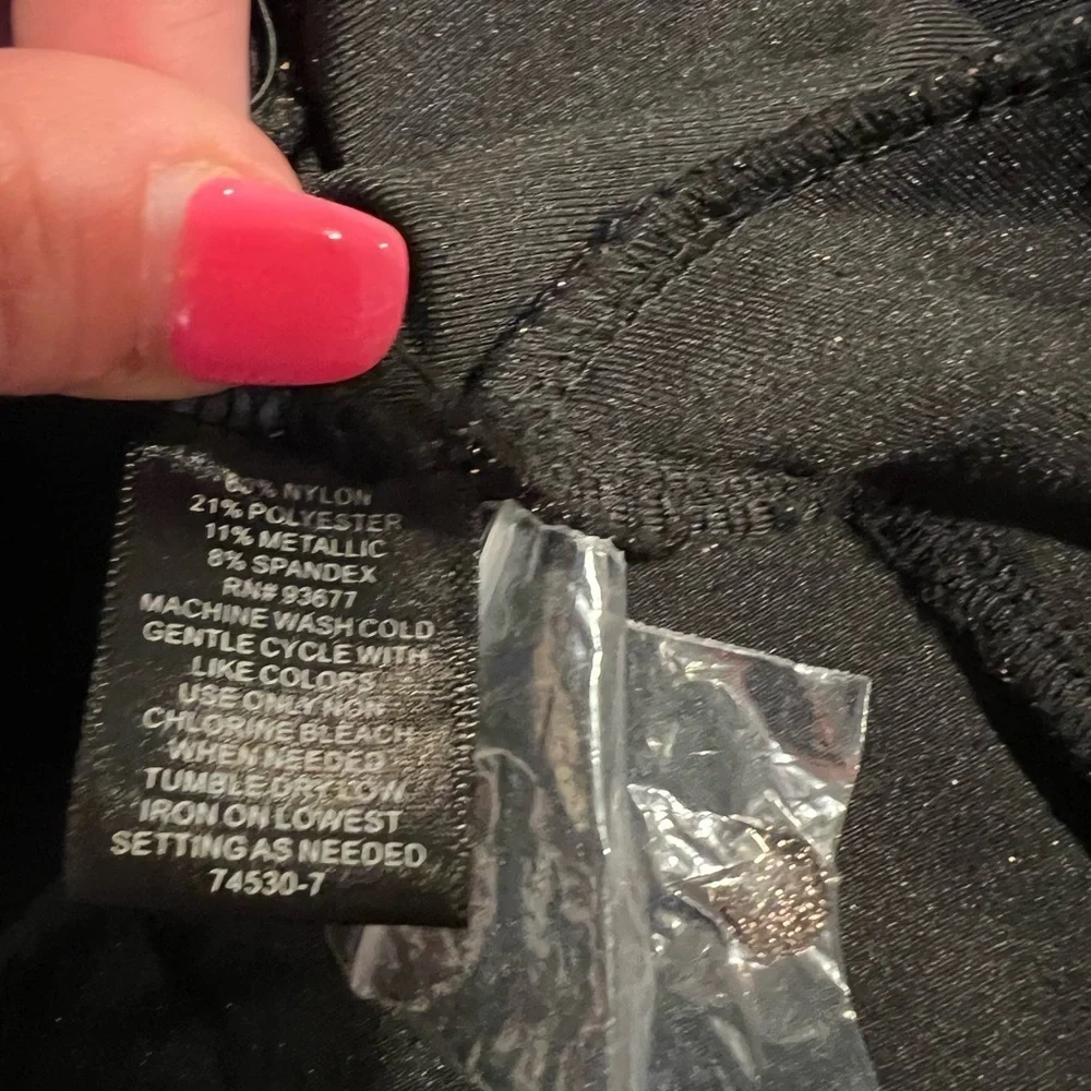 Ryegrass Long Sleeve Mock Neck Knit Dress Black SZ medium - Picture 7 of 10